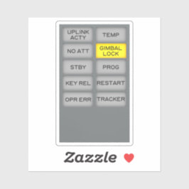 アポロガイダンスコンピュータインジケータ警報DSKY シール