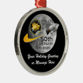 アポロパーソナライズされた13-50周年記念 メタルオーナメント (右)
