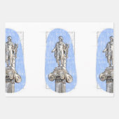 アポロン像の水彩画 ラッピングペーパーシート (正面2)