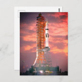 アポロ土星1Bロケット打ち上げ ポストカード (正面/裏面)
