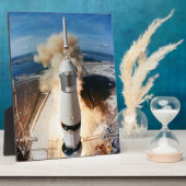 アポロ土星Vロケット打ち上げ月1969 フォトプラーク (側面)