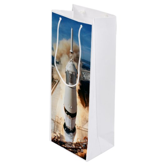 アポロ土星Vロケット打ち上げ月1969 ワインギフトバッグ (正面アングル)