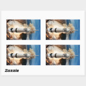 アポロ土星Vロケット打ち上げ月1969 長方形シール (シート)