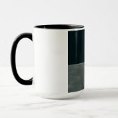 アポロ月着陸船と月からの地球の出 マグカップ (左)