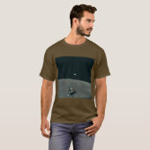 アポロ月着陸船と月からの地球の出 Tシャツ (正面フル)