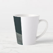 アポロ月着陸船と月の地球の上昇 カフェラテマグ (右)