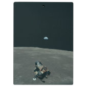 アポロ月着陸船と月の地球の上昇 クリップボード (裏面)