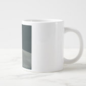 アポロ月着陸船と月の地球の上昇 ジャンボコーヒーマグカップ (右)