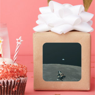 アポロ月着陸船と月の地球の上昇 スクエアシール