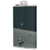 アポロ月着陸船と月の地球の上昇 フラスク (左)