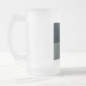 アポロ月着陸船と月の地球の上昇 フロストグラスビールジョッキ (左)