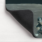 アポロ月着陸船と月の地球の上昇 マウスパッド (コーナー)