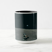 アポロ月着陸船と月の地球の上昇 マグカップ (中央)