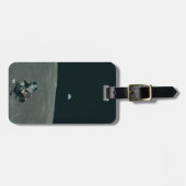 アポロ月着陸船と月の地球の上昇 ラゲッジタグ (正面横)