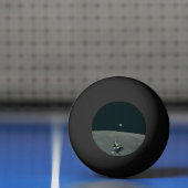 アポロ月着陸船と月の地球の上昇 卓球ボール (ネット)