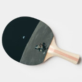 アポロ月着陸船と月の地球の上昇 卓球ラケット (横)