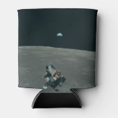 アポロ月着陸船と月の地球の上昇 缶クーラー (正面)