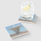 アポロ深い宇宙皿 ストーンコースター (横)