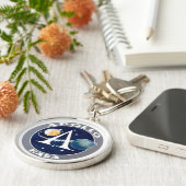 アポロ計画のロゴ キーホルダー (側面)