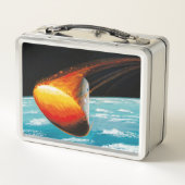 アポロ計画-月の代表団の芸術家の概念 メタルランチボックス (裏面)