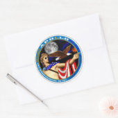 アポロ過去&フューチャー3"ステッカー ラウンドシール (封筒)