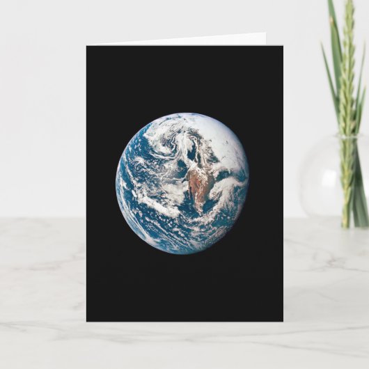 アポロ10号の宇宙船から取り出された地球。 カード (正面)