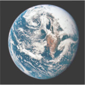 アポロ10号の宇宙船から取り出された地球。 シール (正面)