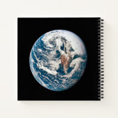 アポロ10号の宇宙船から取り出された地球。 ノートブック (裏面)
