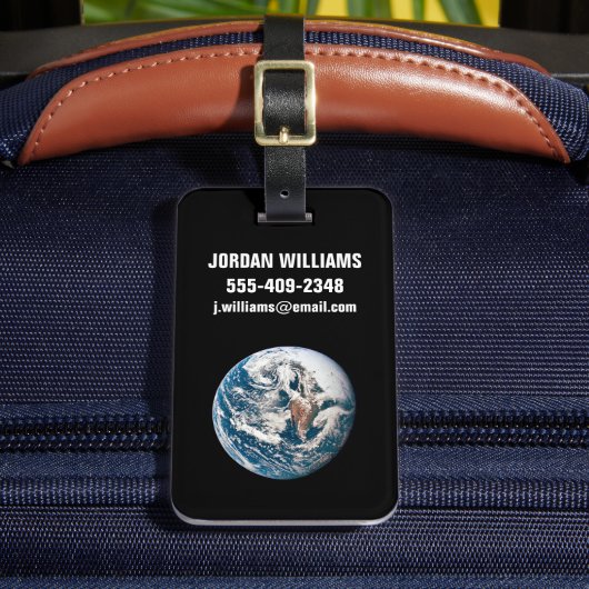 アポロ10号の宇宙船から取り出された地球。 ラゲッジタグ (正面インサイチュ2)