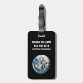 アポロ10号の宇宙船から取り出された地球。 ラゲッジタグ (裏面縦)