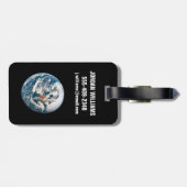アポロ10号の宇宙船から取り出された地球。 ラゲッジタグ (裏面横)