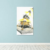 アポロ11イーグルモジュールが月から離陸 キャンバスプリント (インサイチュ (ウッドフロア))