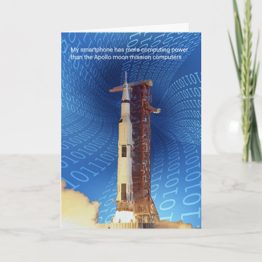 アポロ11コンピューティング能力 カード (正面)