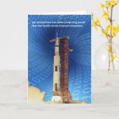 アポロ11コンピューティング能力 カード (黄色い花)