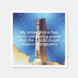 アポロ11コンピューティング能力 スタンダードカクテルナプキン