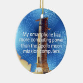 アポロ11コンピューティング能力 セラミックオーナメント (右)