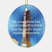 アポロ11コンピューティング能力 セラミックオーナメント (左)