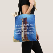アポロ11コンピューティング能力 トートバッグ (クローズアップ)