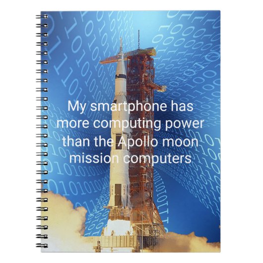 アポロ11コンピューティング能力 ノートブック (正面)