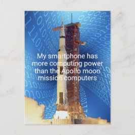 アポロ11コンピューティング能力 ポストカード