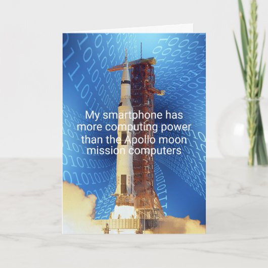 アポロ11コンピューティング電力 カード (正面)