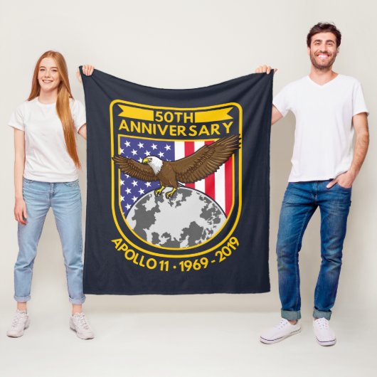 アポロ11ムーンランディング50周年記念ノベルティ フリースブランケット (インサイチュ)