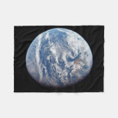 アポロ11号の乗組員によって撮影された惑星の地球。 フリースブランケット (正面(横))