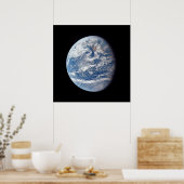 アポロ11号の乗組員によって撮影された惑星の地球。 ポスター (キッチン)