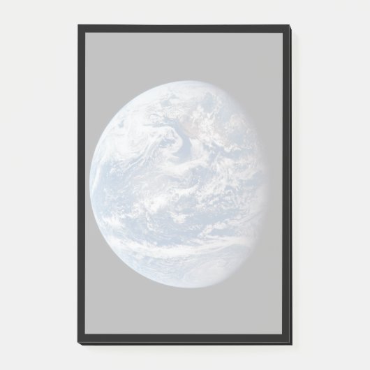 アポロ11号の乗組員によって撮影された惑星の地球。 ポストイット (正面)