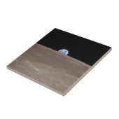 アポロ11号の月の縁の上に昇る地球の画像 タイル (側面)