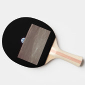 アポロ11号の月の縁の上に昇る地球の画像 卓球ラケット (横)