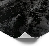 アポロ11号のNASA月面画像 - バズ・オールドリンと国旗 ポスター (角)
