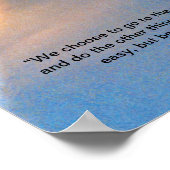 アポロ11号アメリカ国旗の発射 ポスター (角)