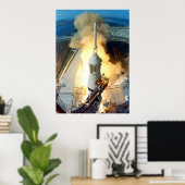 アポロ11号発射 ポスター (ホームオフィス)